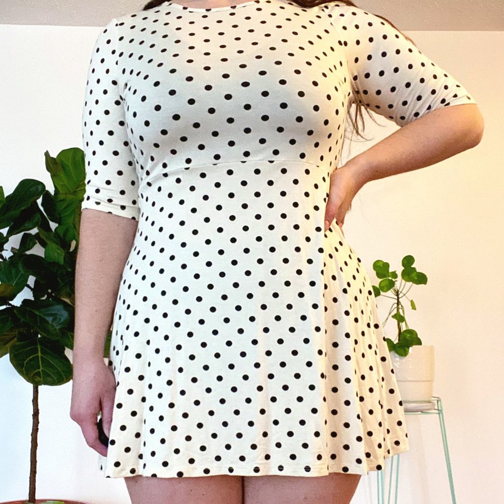 ASOS Polka Dot Jersey Dress